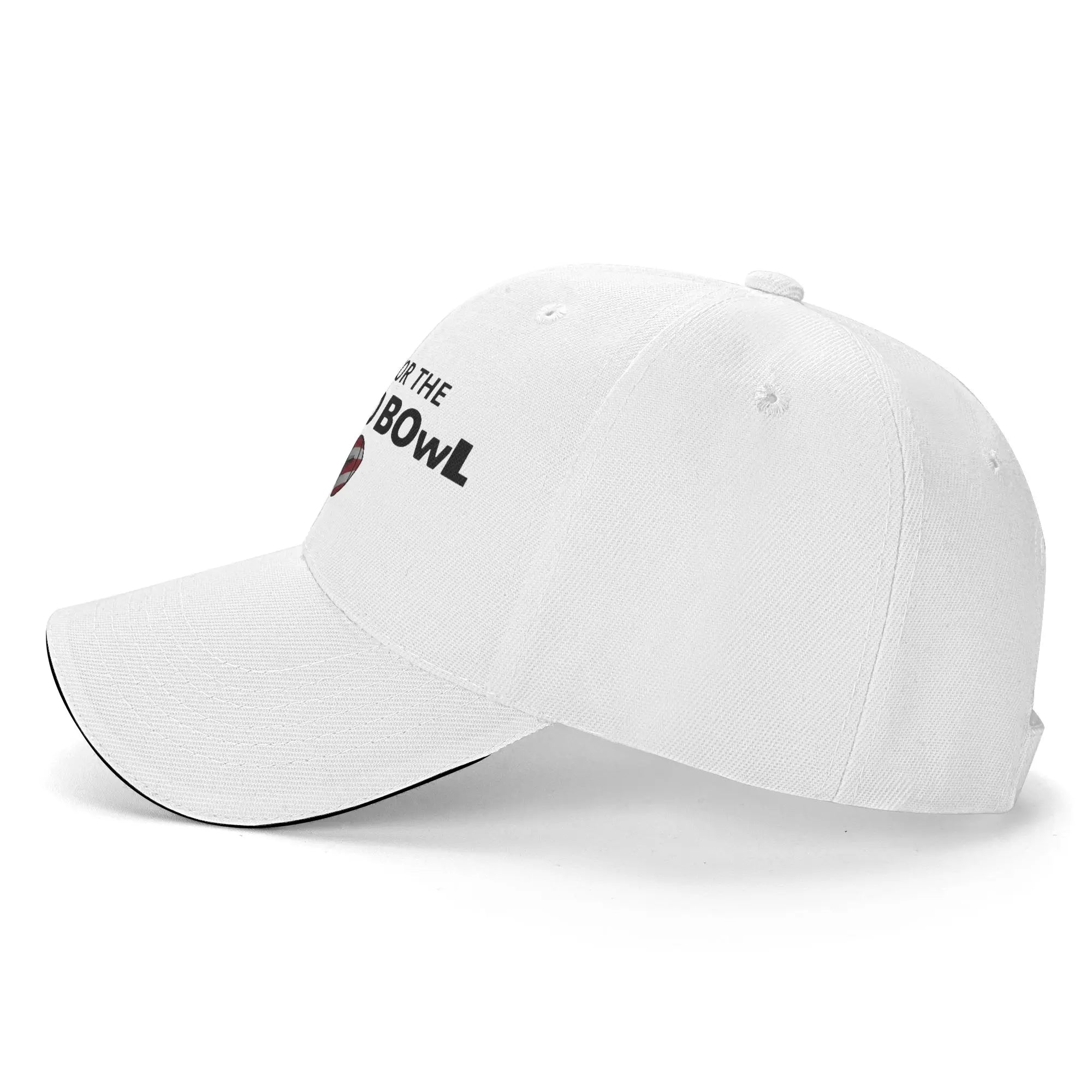 Men Here for the Benito Bowl Puerto Rico Football Sandwich Hat Baseball Cap Polyester Bad Bunny Sun Caps Adjustable Sun Caps