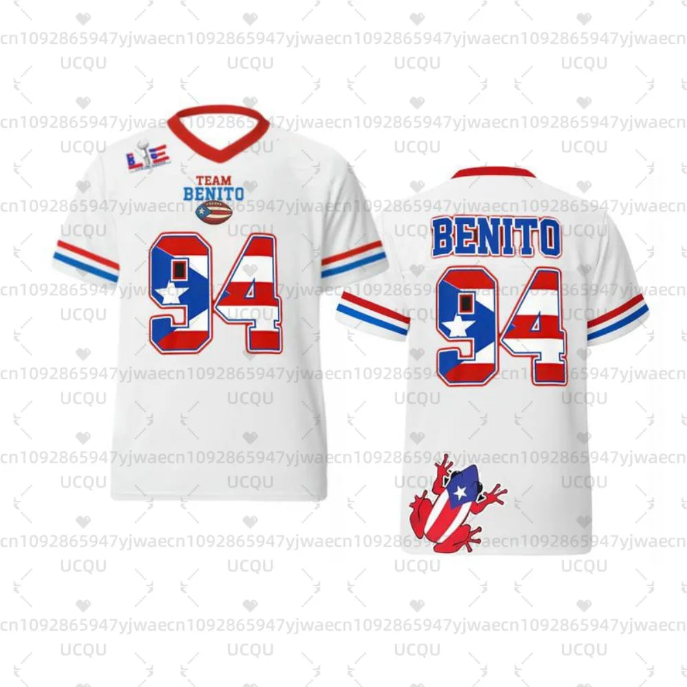 Music Culture Only Concert Show Short Sleeve T-shirt Tops Summer New Concert Jersey Puerto Rico Bad Bunny 94 Jersey