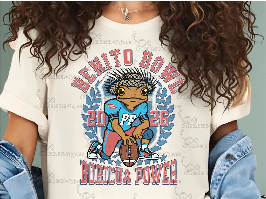 Benito Puerto Rico Rugby T-Shirt Benito Bowl Lx Halftime 2026 Tops Here For The Benito Tee Summer Men'S And Women'S T-Shirts