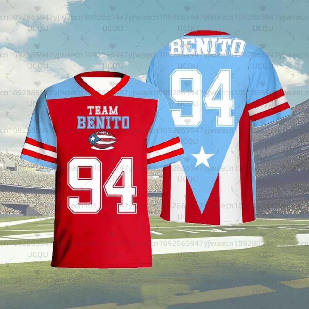 Music Culture Only Concert Show Short Sleeve T-shirt Tops Summer New Concert Jersey Puerto Rico Bad Bunny 94 Jersey