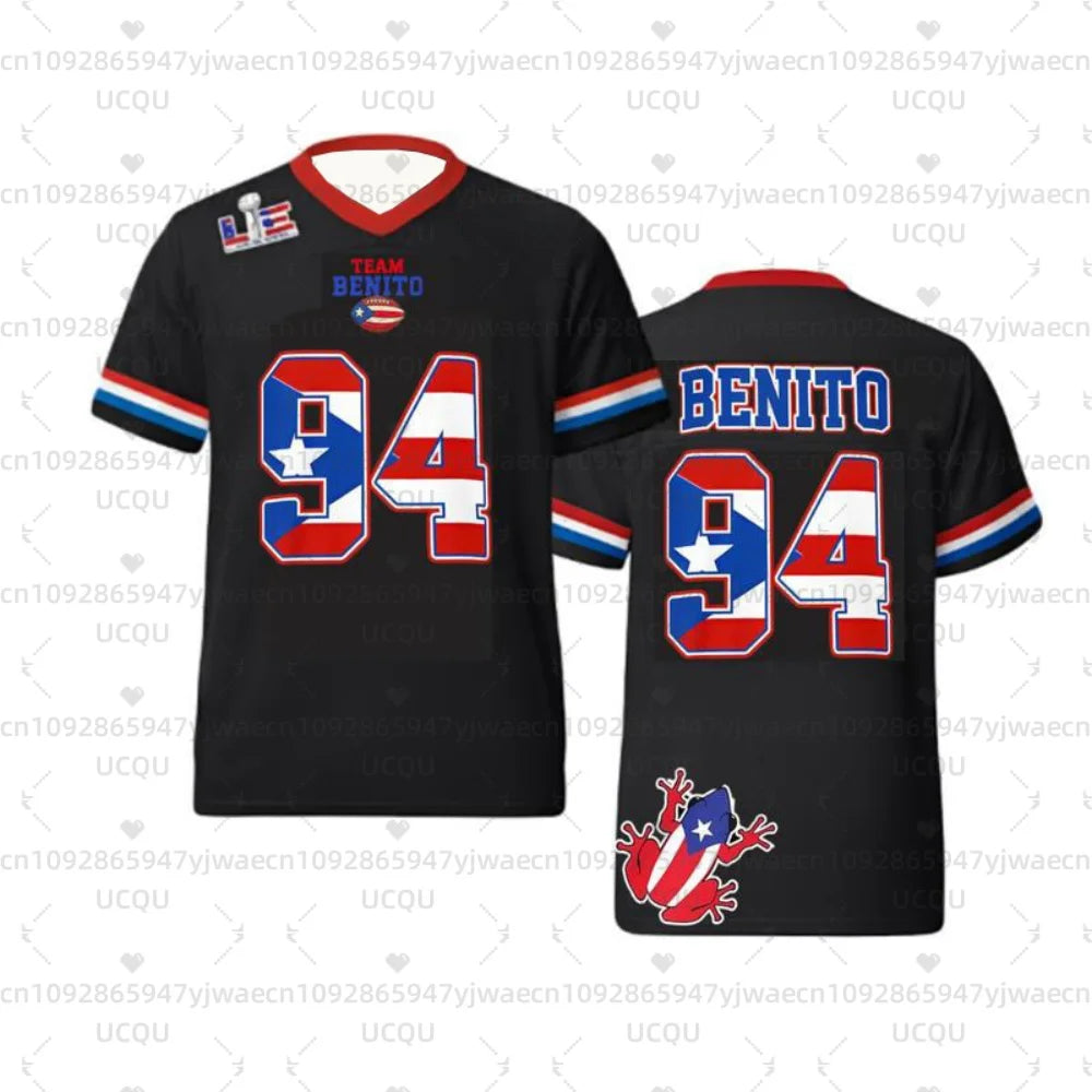 Music Culture Only Concert Show Short Sleeve T-shirt Tops Summer New Concert Jersey Puerto Rico Bad Bunny 94 Jersey