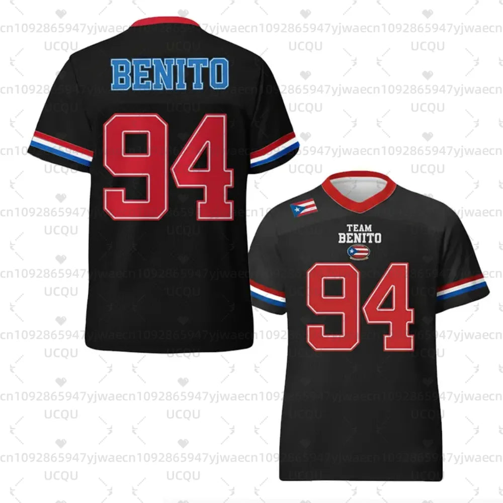 Music Culture Only Concert Show Short Sleeve T-shirt Tops Summer New Concert Jersey Puerto Rico Bad Bunny 94 Jersey