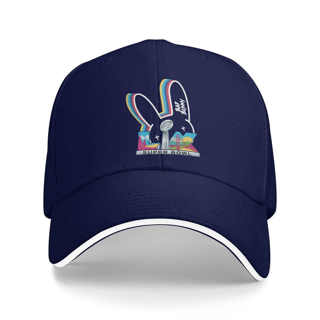 Benito Bowl Puerto Rican Bad Bunny Baseball Cap  Running Hippie Fashion Print Sun Trucker Hat Women Men Hot Sale Baseball Caps
