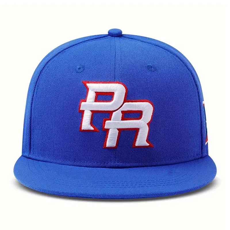 2025 Fashion and Creative New Flat Edge Hat PR Puerto Rico Side Flag Hip Hop Hat Outdoor Leisure Daily Sunshade Hat Baseball Hat
