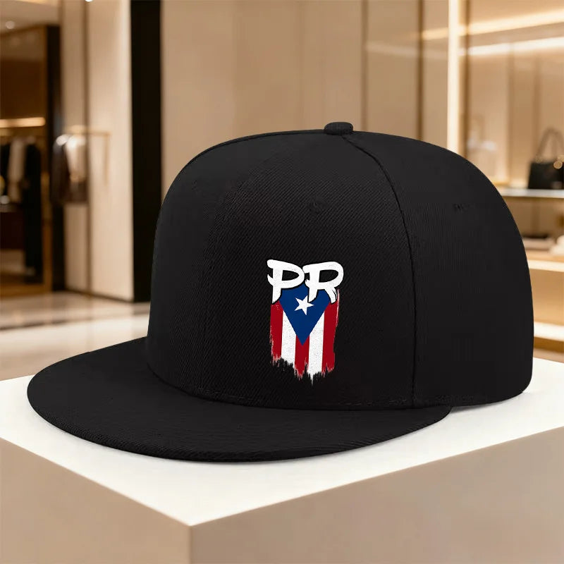 Puerto Rico PR Flag Distressed Baseball Cap Adjustable Cotton Casual Sports Snapback Hat Unisex