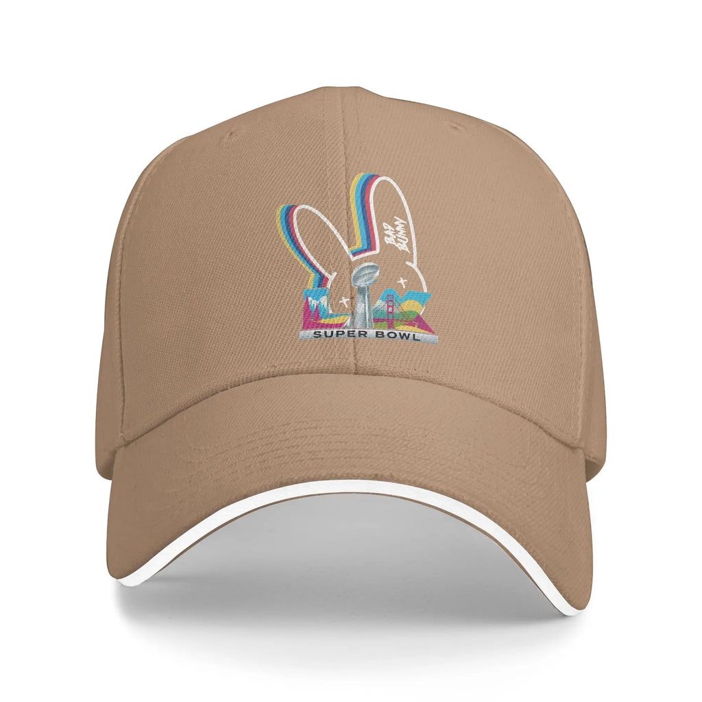 Benito Bowl Puerto Rican Bad Bunny Baseball Cap  Running Hippie Fashion Print Sun Trucker Hat Women Men Hot Sale Baseball Caps