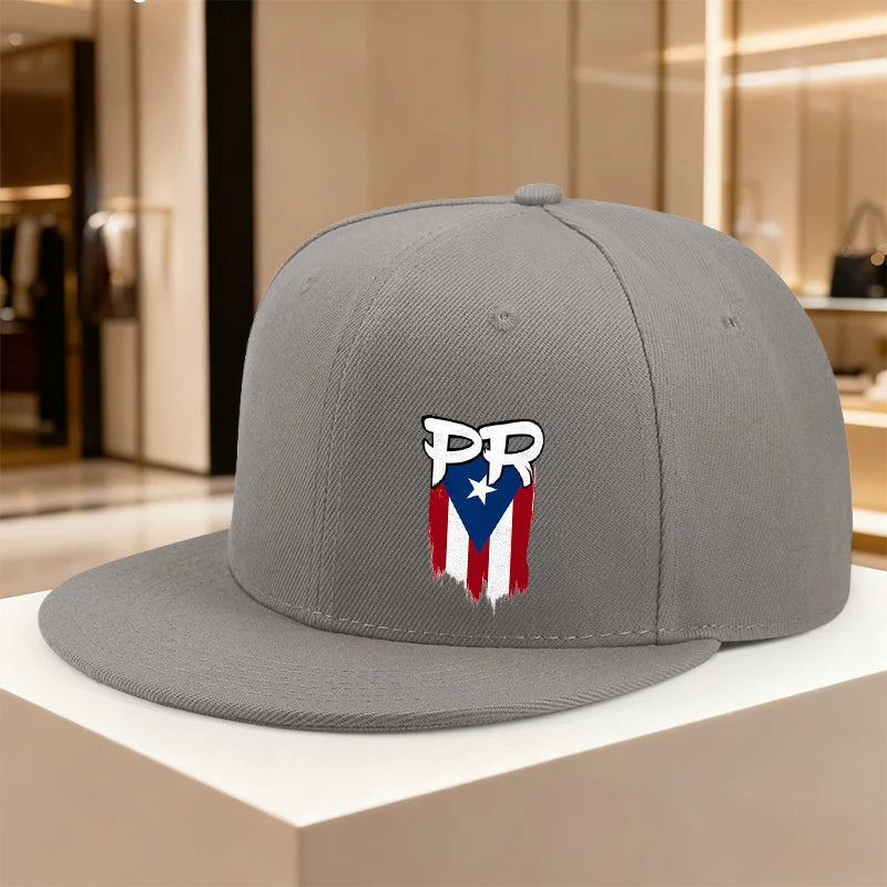 Puerto Rico PR Flag Distressed Baseball Cap Adjustable Cotton Casual Sports Snapback Hat Unisex