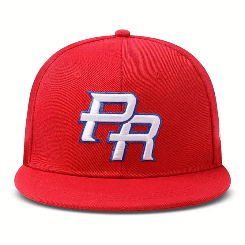 2025 Fashion and Creative New Flat Edge Hat PR Puerto Rico Side Flag Hip Hop Hat Outdoor Leisure Daily Sunshade Hat Baseball Hat