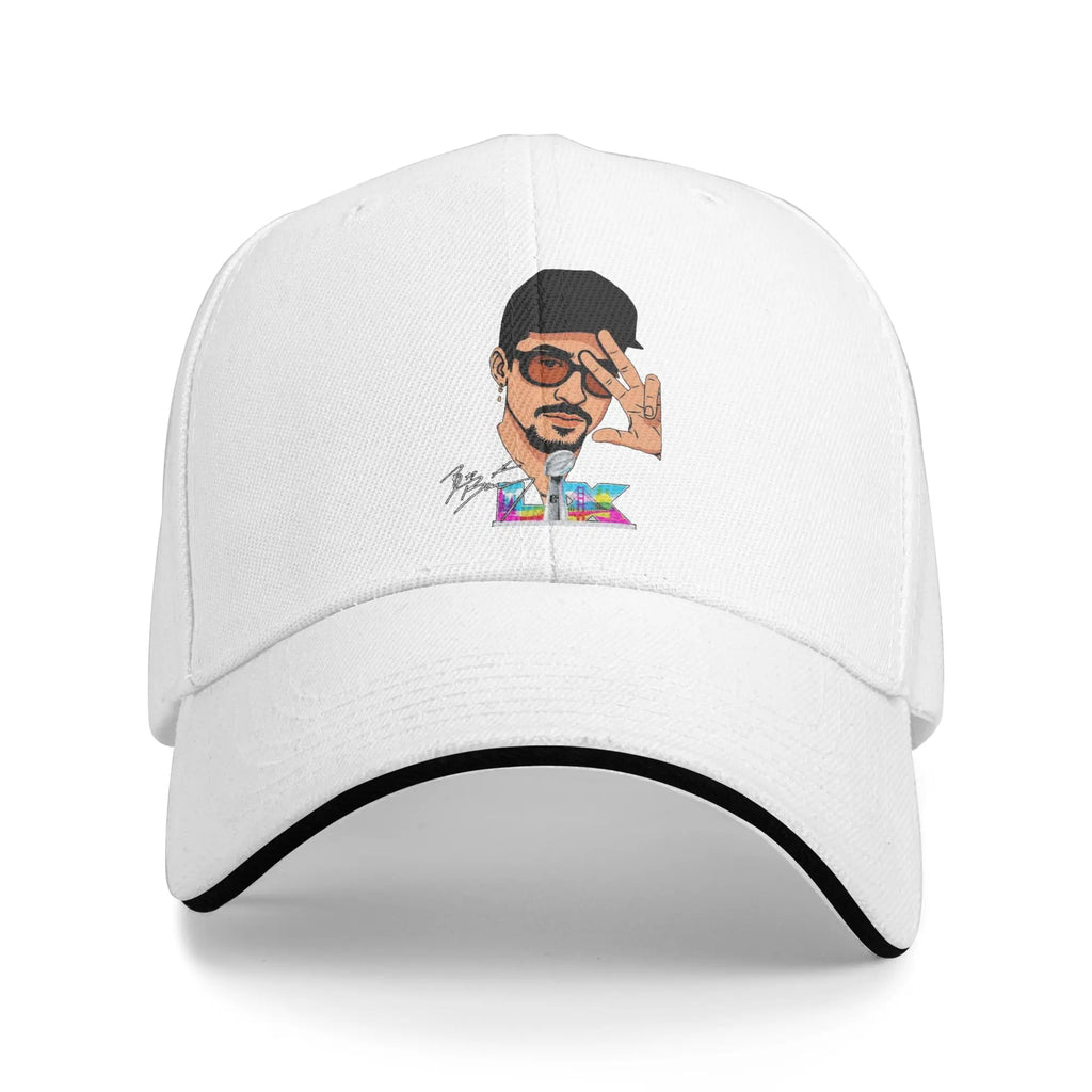 Puerto Rico Football Sandwich Hat ,Sport,Baseball Caps Benito Bowl Bad Bunny Sandwich Hat Adjustable Racing Cap Summer Cap