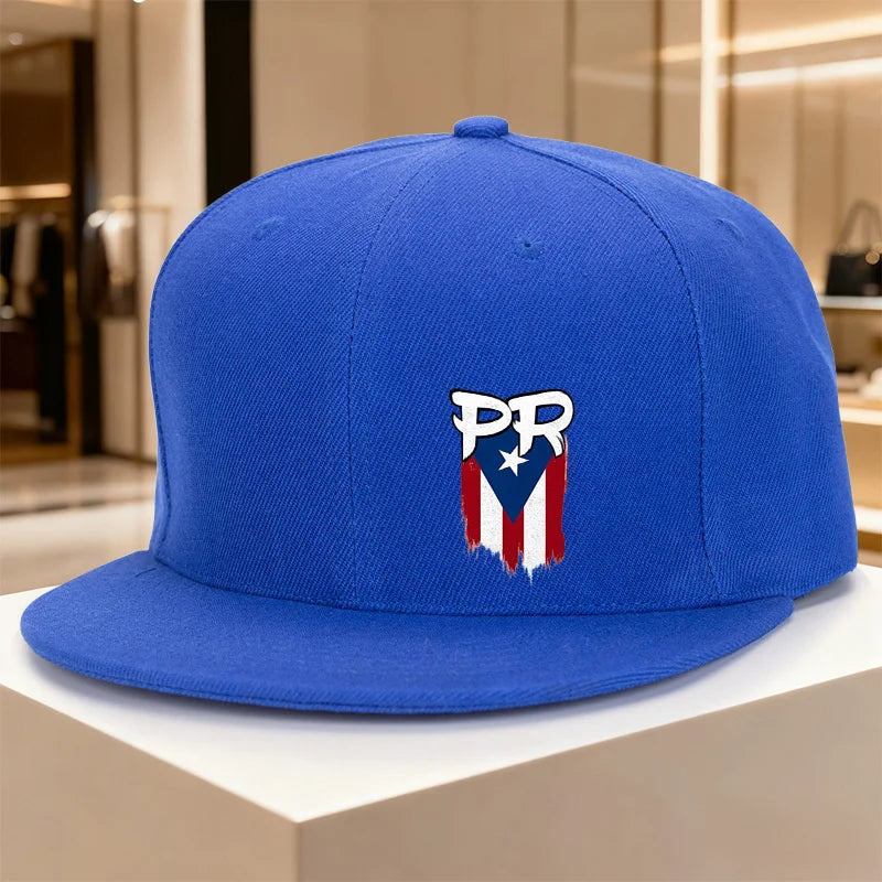 Puerto Rico PR Flag Distressed Baseball Cap Adjustable Cotton Casual Sports Snapback Hat Unisex