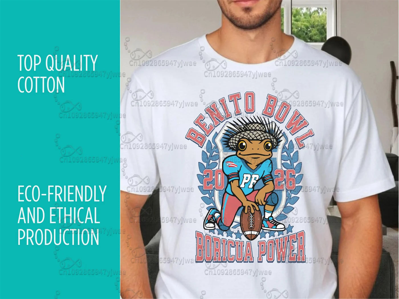 Benito Puerto Rico Rugby T-Shirt Benito Bowl Lx Halftime 2026 Tops Here For The Benito Tee Summer Men'S And Women'S T-Shirts