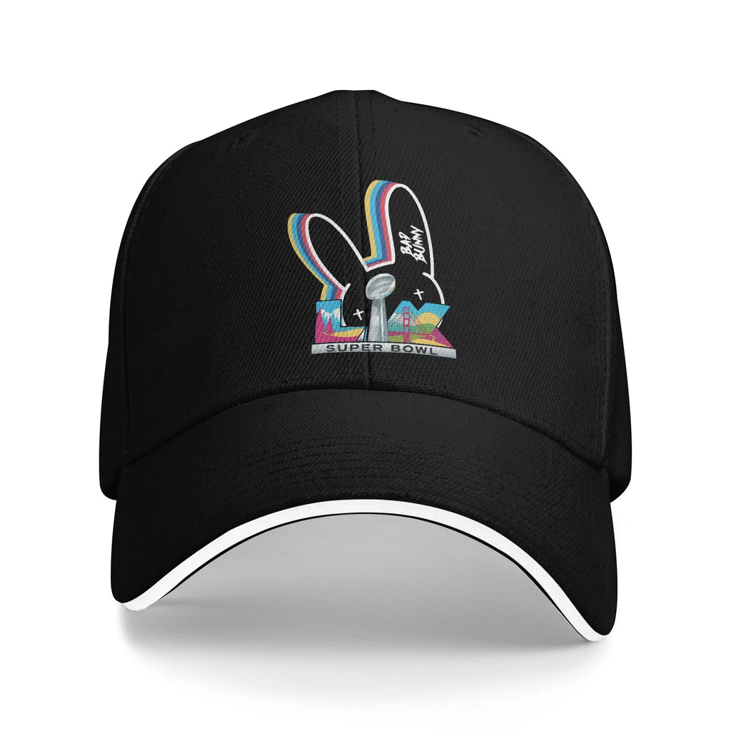 Benito Bowl Puerto Rican Bad Bunny Baseball Cap  Running Hippie Fashion Print Sun Trucker Hat Women Men Hot Sale Baseball Caps